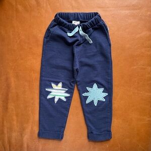 MON COEUR Star Knee Patch Joggers, 3-4T